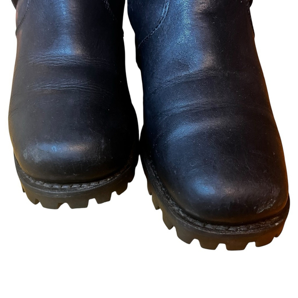 Women's Durango Black Leather Harness Engineer Moto Boots, 8 - Picture 6 of 13